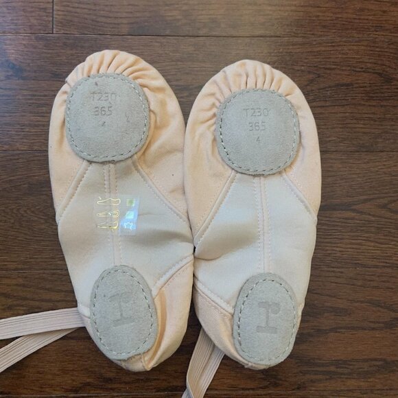 REPETTO Paris Soft Ballet Shoes with Split Sole Deep Peach Kids Size 36.5 France - Picture 3 of 8